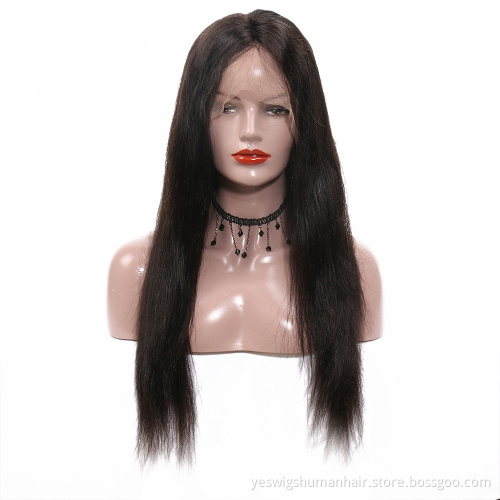 Wholesale Natural Brazilian Raw Virgin Cuticle Aligned Human Hair Wig 13X4 Transparent Lace Wigs Large Stock Wholesale For Women